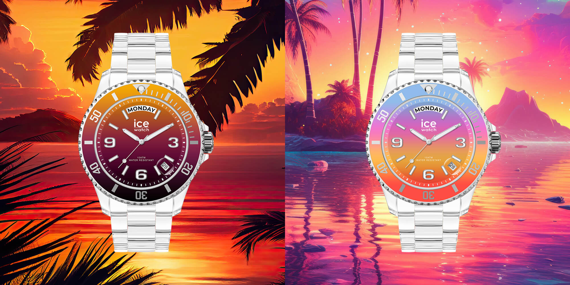 2023夏限定 ice watch / ICE clear sunset 箱あり